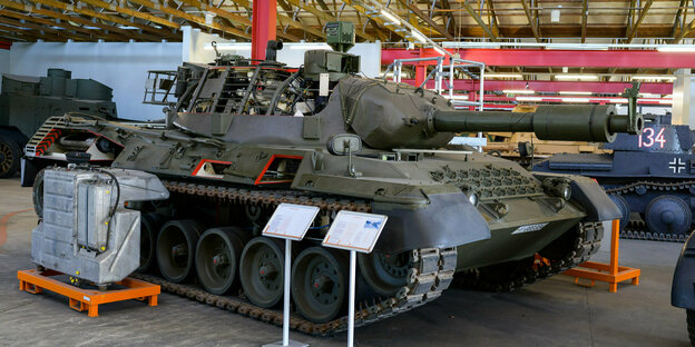 Ein Kampfpanzer der Bundeswehr vom Typ Leopard