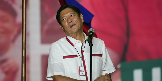 Ferdinand Marcos Jr. bei einer Wahlveranstaltung auf den Philippinen
