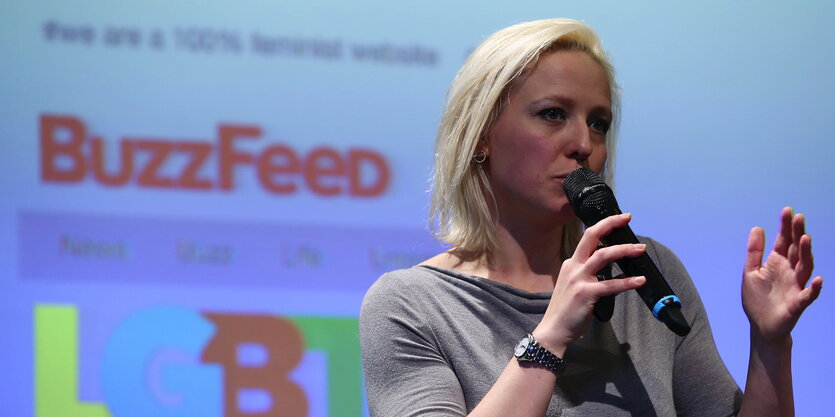 Juliane Leopold bei der Social Media Week 2015 in Hamburg