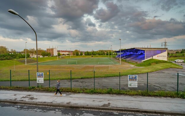 Ein Fußballplatz in Gelsenkirchen Ein Fußballplatz in Gelsenkirchen