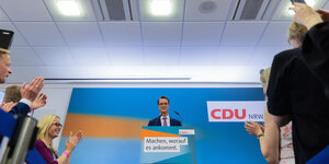 Hendrik Wüst am CDU-Rednerpult