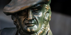 Skulptur Richard Wagners in Bayreuth