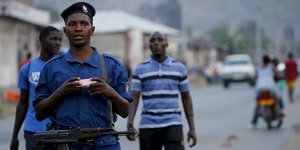 Polizist in Bujumbura