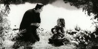 Szene aus dem Film "Frankenstein" mit dem Hauptdarsteller Boris Karloff