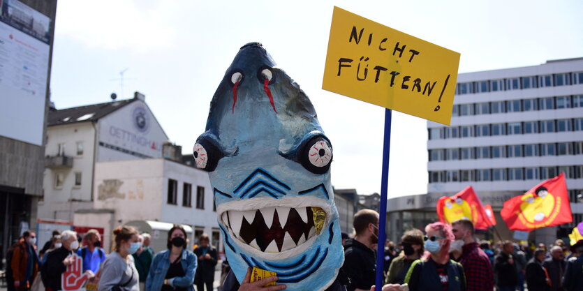 Protest gegen Vonovia in Bochum