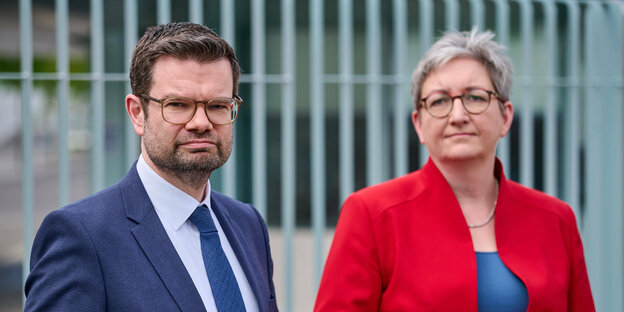 Bundesjustizminister Marco Buschmann und Bundesbauministerin Klara Geywitz .