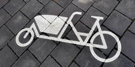 Zeichen für einen Lastenrad-Parkplatz