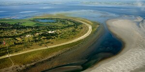 Die Insel Schiermonnikoog aus der Luft