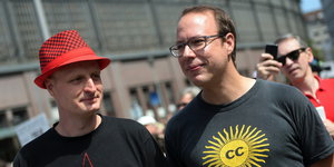 Markus Beckedahl und Andre Meister von netzpolitik.org