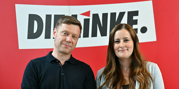 Das neue Führungsduo der Linkspartei: Janine Wissler und Martin Schirdewan