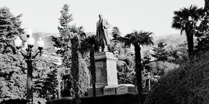 Eine Lenin-Statue in Jalta