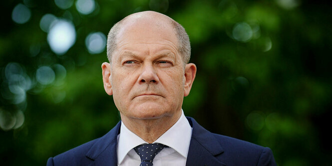 Portrait von Olaf Scholz.