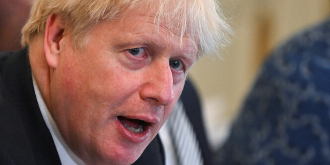 Boris Johnson im Halbprofil