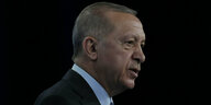Portrait des türkischen Präsidenten Erdogan