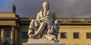 Ein Denkmal von Alexander von Humboldt