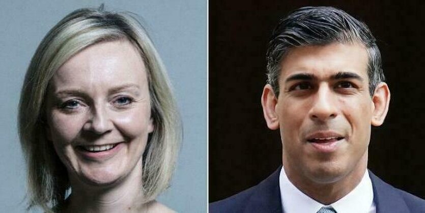 Liz Truss und Rishi Sunak