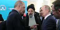 Erdogan Raisi und Putin im Gespräch