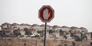 Bilck auf die israelische Sieldlung Maale Adumim im Westjordanland
