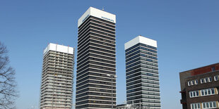 Blick auf den Mundburgturm von unten