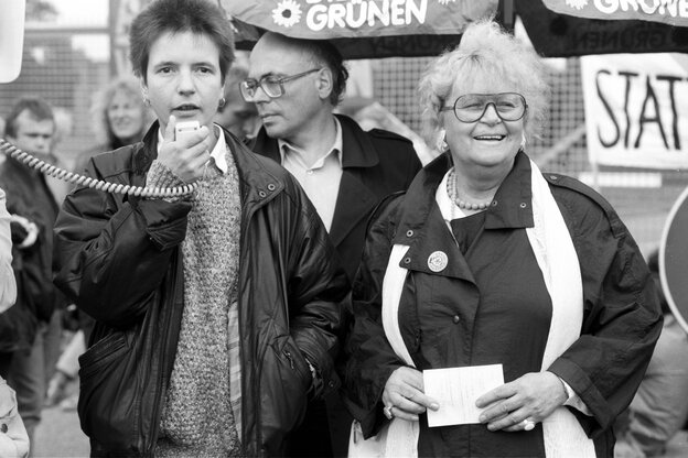 Trude Unruh bei einer Veranstaltung der Grünen. Trude Unruh bei einer Veranstaltung der Grünen.