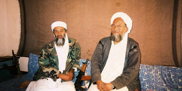 Bin Laden und Al-Sawahiri.