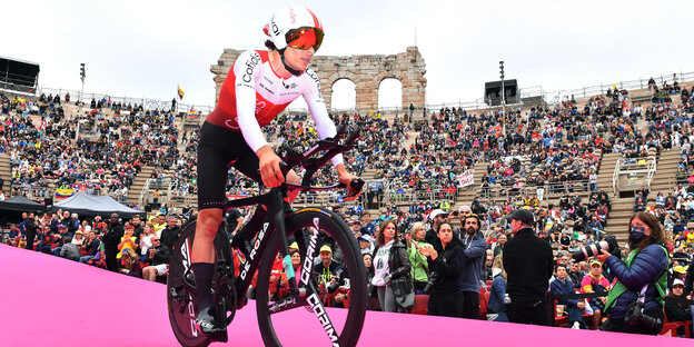 Denksportler aus Frankreich: Radprofi Guillaume Martin beim Giro d'Italia in Verona.