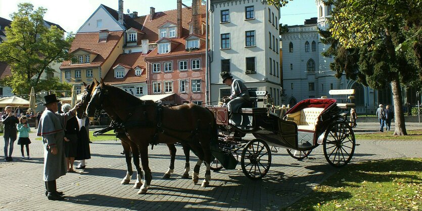 Eine Kutsche für Touristen