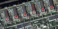 Satellitenbild des Atomkraftwerks Saporischschja