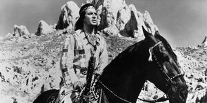 Szene aus einem Winnetou-Film.