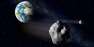 Ein Asteroid in Sichtweite der Erde