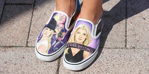 Schuhe mit Bildern von Britney Spears
