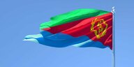 Wehende Flagge von Eritrea
