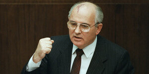 Michail Gorbatschow in Moskau, 1991