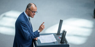 Friedrich Merz im Bundestag.