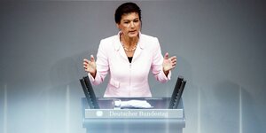 Sahra Wagenknecht im Bundestag