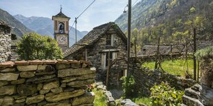 Das Dorf Corippo im Tessiner Verzascatal