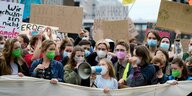 Zehntausende demonstrieren am 24.09.2021 in Berlin unter dem Motto "Alle fürs Klima" für Klimaschutz und einen sozial-ökologischen Systemwandel.