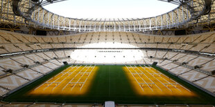 Leeres Fußballstadion Lusail