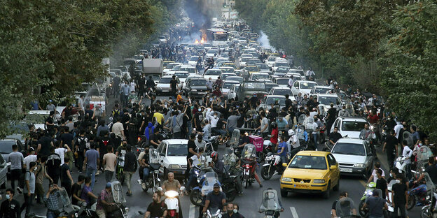 Street protests in Tehran