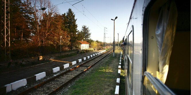 Blick aus dem Bosporus-Express von Istanbul nach Bukarest