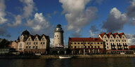 Blick auf die Reste der historischen Altstadt von Kaliningrad ehemals Königsberg