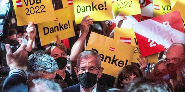 Wahlparty mit Alexander van der Bellen