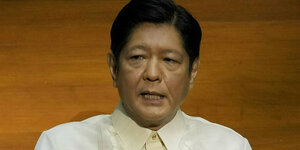 Portrait des philippinischen Präsidenten Ferdinand Marcos jr.