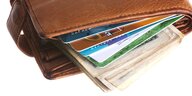 Geldbeutel mit Kreditkarten