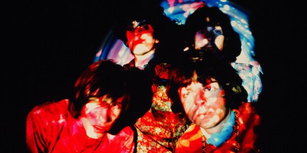 Pink Floyd mit Syd Barrett, oben links, in Originalbesetzung 1967