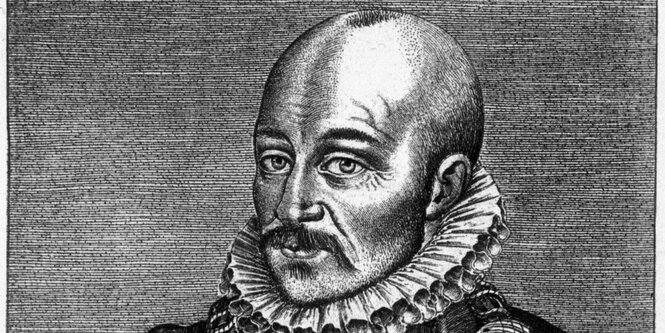 Abbildung von Michel de Montaigne mit Hemdkragen