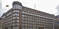 Backstein-Gebäude der Hamburger Finanzbehörde