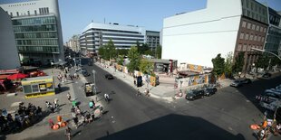 Der Checkpoint Charlie von oben