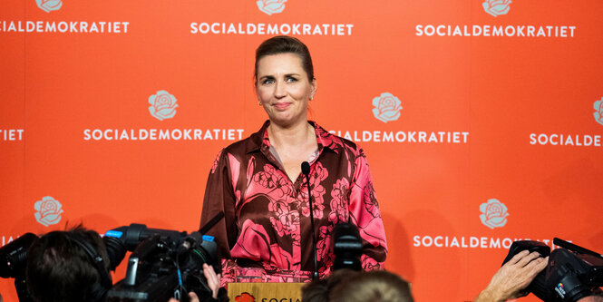 Mette Frederiksen, Dänemarks Regierungschefin in der Wahlnacht