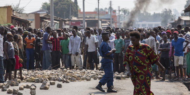 Ausschreitungen in der Hauptstadt von Burundi.